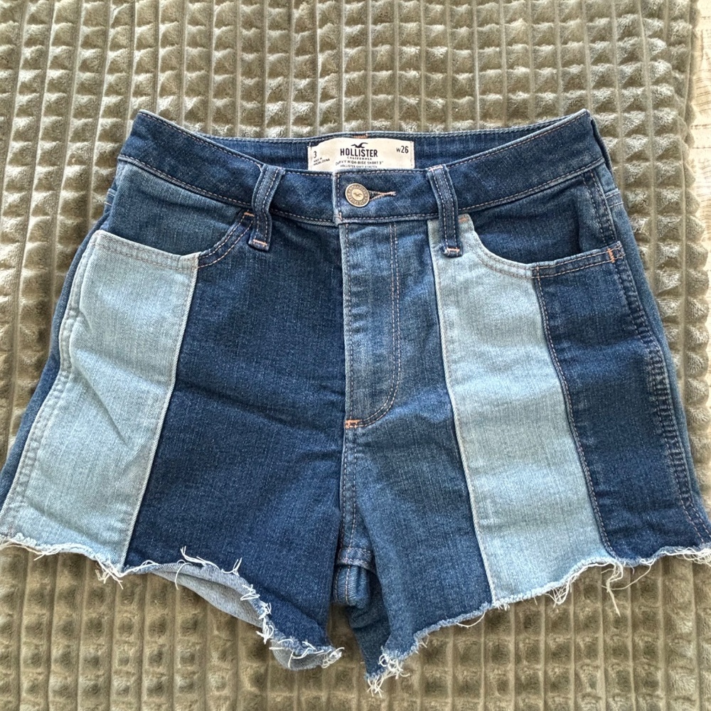 Short Shorts Color Block Patch Work - image 4